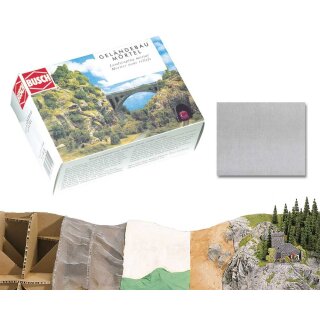 Busch 7192 Geländebau Mörtel grau, 500g