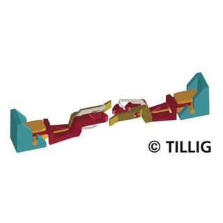 Tillig B 08845 Kupplung fuer V 200, DR (2 Stueck) Massstab: TT