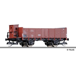 Tillig B 14282 offner Gueterwagen mit Bremserhaus Massstab: TT