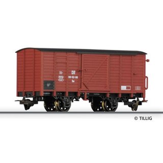 Tillig B 15904 gedeckter Gueterwagen DR, Ep. III Massstab: H0m