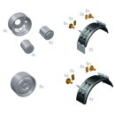 ITALERI 510003870 1:24 Reifenset mit Schutzblech