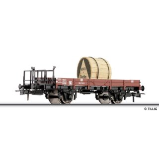 *Tillig 76506 Niederbordwagen mit Kabeltrommel, Ep. III, DR Spur H0