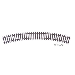 Tillig  83006 Schwellenband R 353 mm (R21) 30° (1 Stück) Spur TT