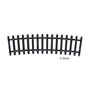 Tillig 83009 Schwellenband R 310 mm (R12) 15° (1Stück) Spur: TT