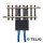 Tillig B 83151 Trenngleis 41,5 mm mit 4 Anschluessen Massstab: TT