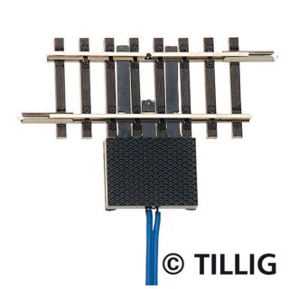 Tillig  83156 Unterbrechergleis 41,5 mm einseitig getrennt, mit zwei getrennten Anschlüssen Spur TT