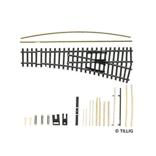Tillig  83420 Bausatz - Flexsteg-Bogenweiche 15° EW2 Spur TT
