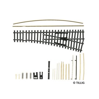 Tillig B 83430 Bausatz - Weiche (EW1) links 15? Massstab: TT