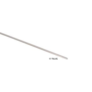 Tillig  83500 Profilstab blank, Neusilber, 2,07 mm, Länge 1000 mm Spur TT