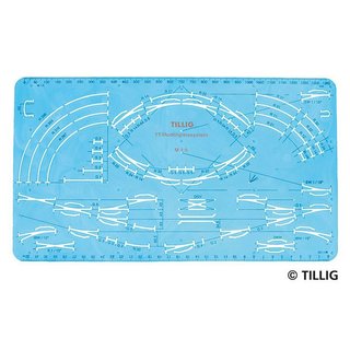 Tillig B 83517 Gleisschablone Massstab: TT