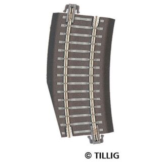 Tillig  83723 Bettungsgleis Pass-Stück rechts  R353 mm / 15° R22  Spur TT