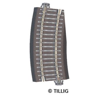 Tillig B 83725 Bettungsgleis R12-22k - R310-353mm, 15 Massstab: TT