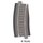 Tillig B 83725 Bettungsgleis R12-22k - R310-353mm, 15 Massstab: TT