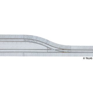 Tillig B 87111 Ausweiche links(1-sp) Pflaster Massstab: H0