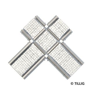 Tillig B 87228 90? Kreuzung asym. Pflast