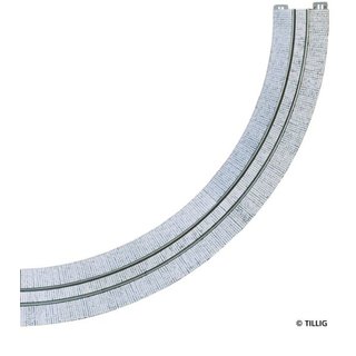 Tillig B 87257 Tramgl. R250 90?(1-sp) Asphalt Massstab: H0