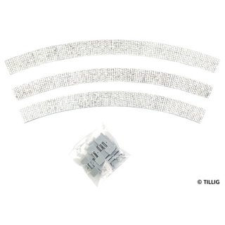 Tillig B 87347 Bdfl. Bogen R250 45? Asphalt Massstab: H0