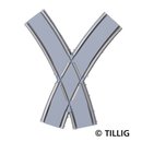 Tillig B 87654 Bogenkreuzung sym. Asphal