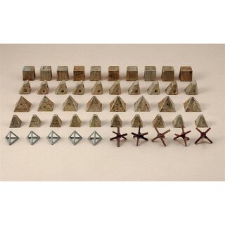 ITALERI 510006147 1:72 Panzerabwehr Hindernisse