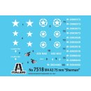 ITALERI 510007518 1:72 Sherman M4A3 75mm, 2 pcs