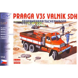 SDV 10114 Praga V3S Feuerwehr Pritsche Maßstab 1:87