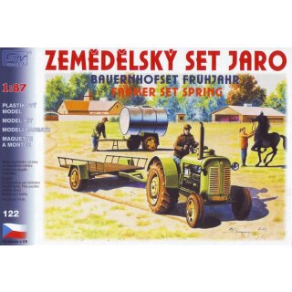 SDV 10122 Bausatz Zetor Z50 Traktor + 2 Hänger Massstab 1:87
