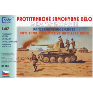 SDV 87128 Bausatz Sd. Kfz.139 Marder III., Panzerabwehrgeschütz Maßstab 1:87