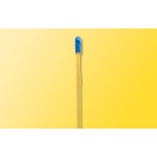 VIESSMANN 3500 Glühlampen blau T3/4, Ø 2,3 mm, 12 V, 50 mA, 2 Kabel, 2 Stück