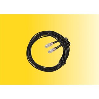 VIESSMANN 3503 Glühlampen klar T3/4, Ø 2,3 mm, 12 V, 50 mA, 2 Kabel, 2 Stück