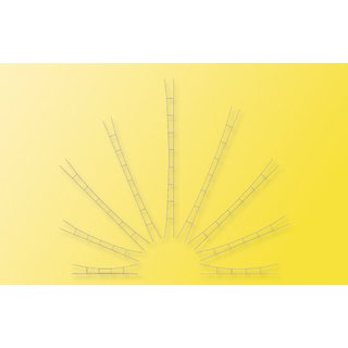 VIESSMANN 4151 H0 Uni.Fahrdr.160-190 mm,5St.