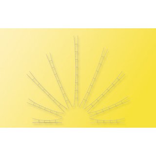 VIESSMANN 4154 H0 Uni.Fahrdr.240-270 mm,3St.