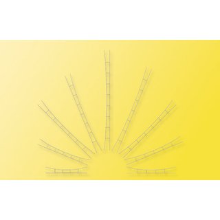 VIESSMANN 4156 H0 Uni.Fahrdr.300-330 mm,3St.