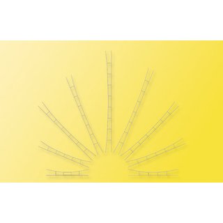 VIESSMANN 4157 H0 Uni.Fahrdr.330-360 mm,3St.