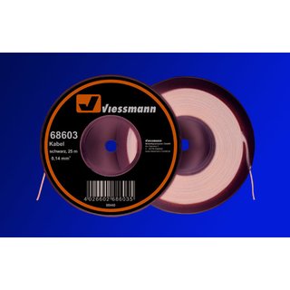 VIESSMANN 68603 25 m Kabel, 0,14 mm²,schw.