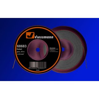 VIESSMANN 68683 Kabel 25 m, 0,14 mm², grau