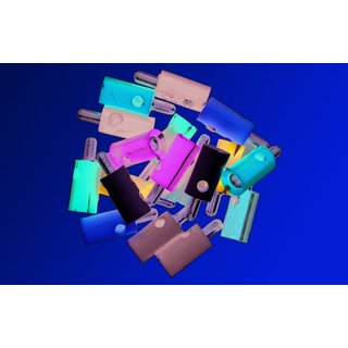 VIESSMANN 6874 Querlochstecker blau, 10 Stue
