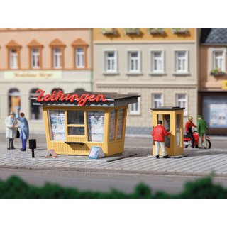 Auhagen 12340 Zeitungskiosk mit Telefonzelle  Spur H0/TT
