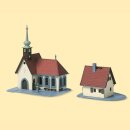 Auhagen 14461 Dorfkirche mit Pfarrhaus  Spur N