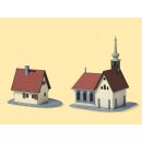 Auhagen 14461 Dorfkirche mit Pfarrhaus  Spur N