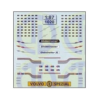 TL Decals 1020 Volvo Fahrerhaus Dekor, F12,F16, FH, FL Maßstab 1:87