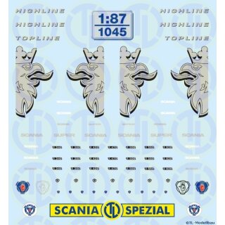 TL Decals 1045 Scania BR"R620" FH Decor u.Typensch. Maßstab 1:87