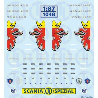 TL Decals 1048 Scania BR"R620" FH-Decor f.HL,TLMaßstab 1:87
