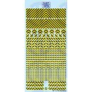 TL Decals 1072 LKW Warnstreifen-Decalbogen Schwarz/Gelb...