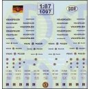 TL Decals 1097 Volkspolizei-Decalbogen  Maßstab 1:87