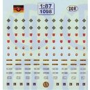 TL Decals 1098 Diverse DDR-Organe, ZV, GST, PO, Fahrsch....