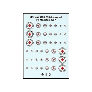 TL Decals 1113 IRK und DRK Hilfstransporte Maßstab 1:87