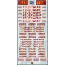 TL Decals 1121 Feuerwehr-Schriftzüge - Rot...