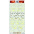 TL Decals 1124 Notrufnummer "112"  Leuchtgelb...