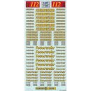 TL Decals 1126 Feuerwehr Schriftzüge, gelb Rand...