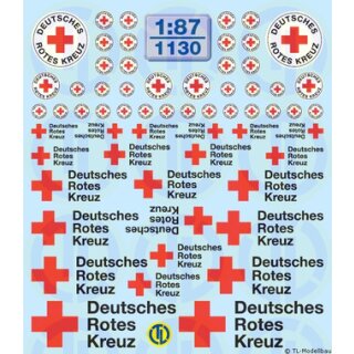 TL Decals 1130 DRK Beschriftungen  Maßstab 1:87